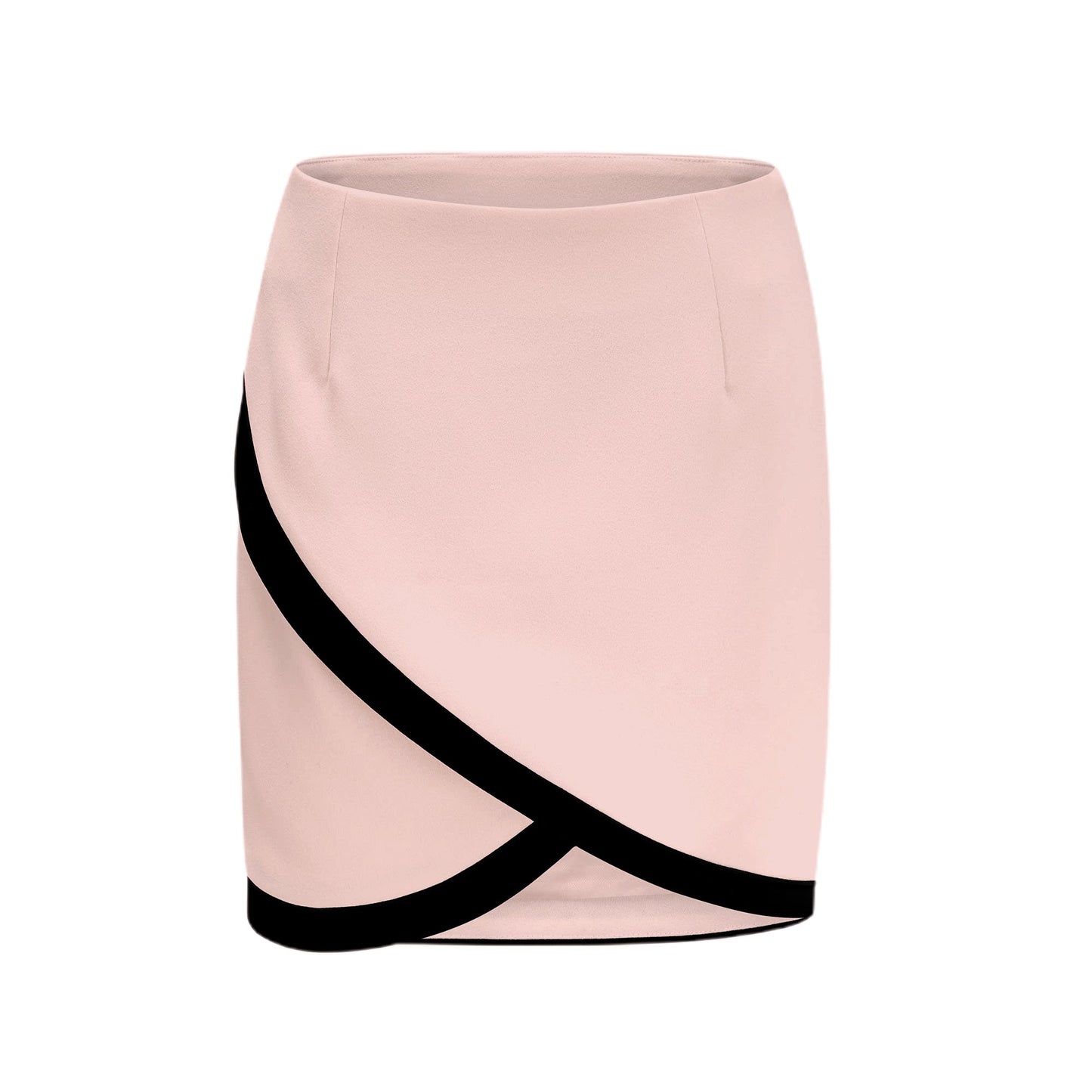 Vespera Contrast Color Two-Piece Jacket and Skirt Set