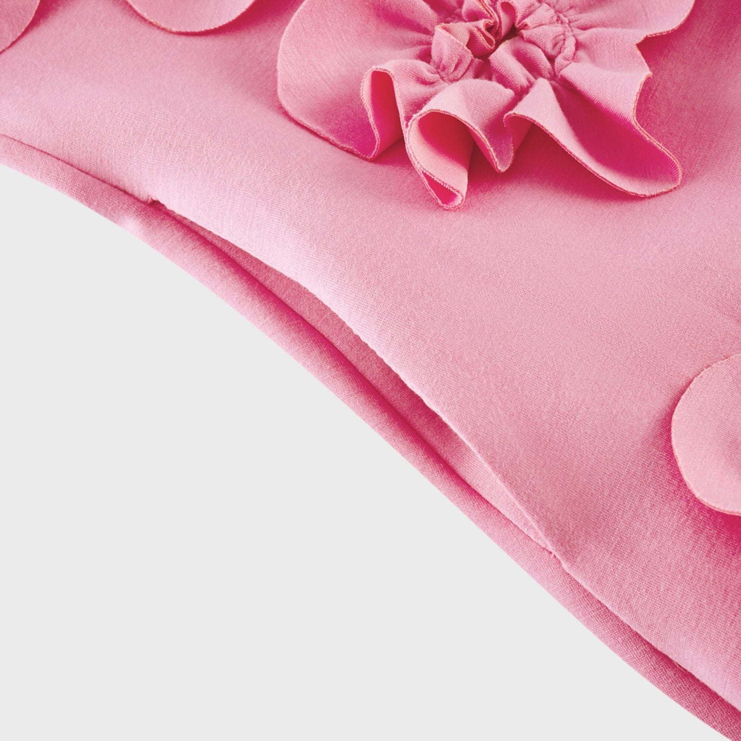 Magali Pink Sleeveless Maxi Dress with Faux Flower & Bow-Tie Embellishment