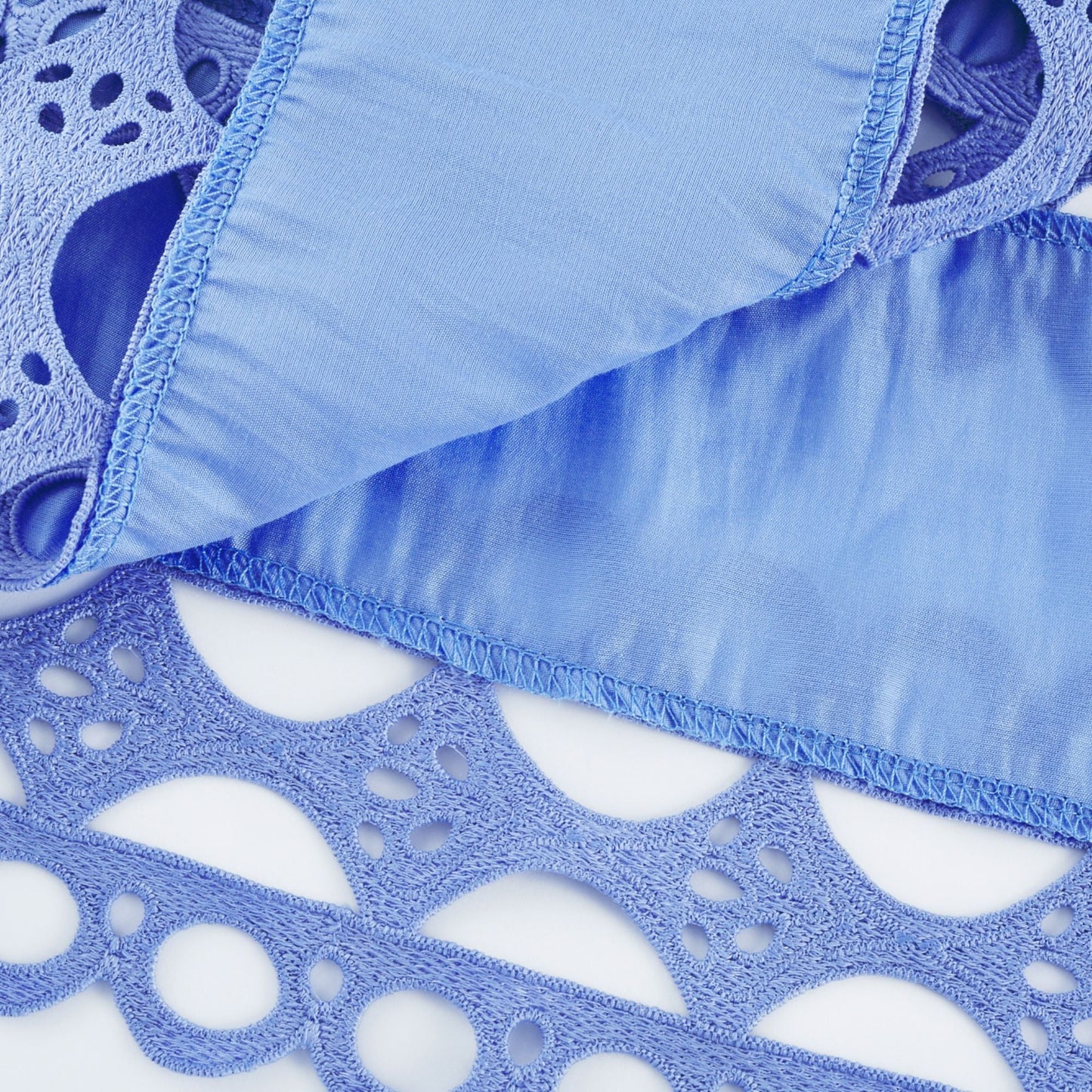 Mireille blue cut-out belted mini dress