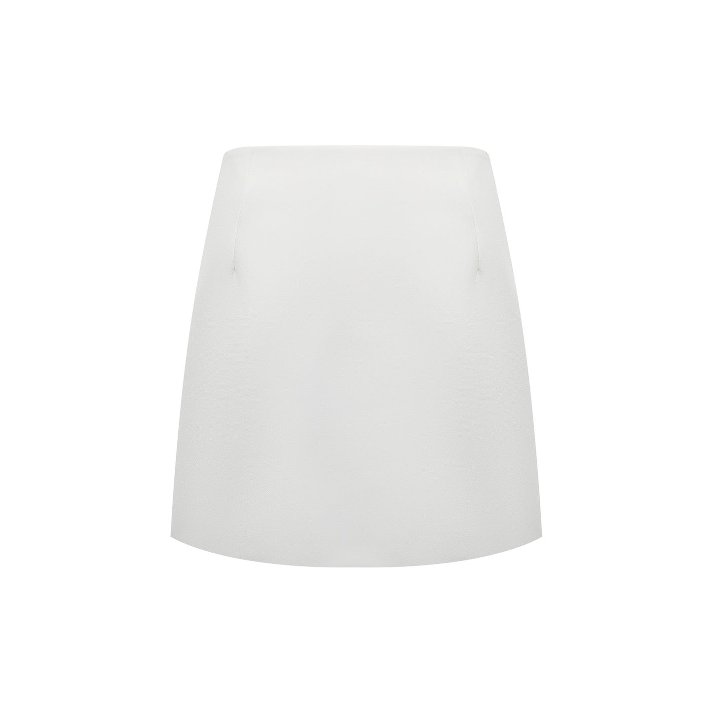 Adriana White Barrel Design Jacket & Skirt Set