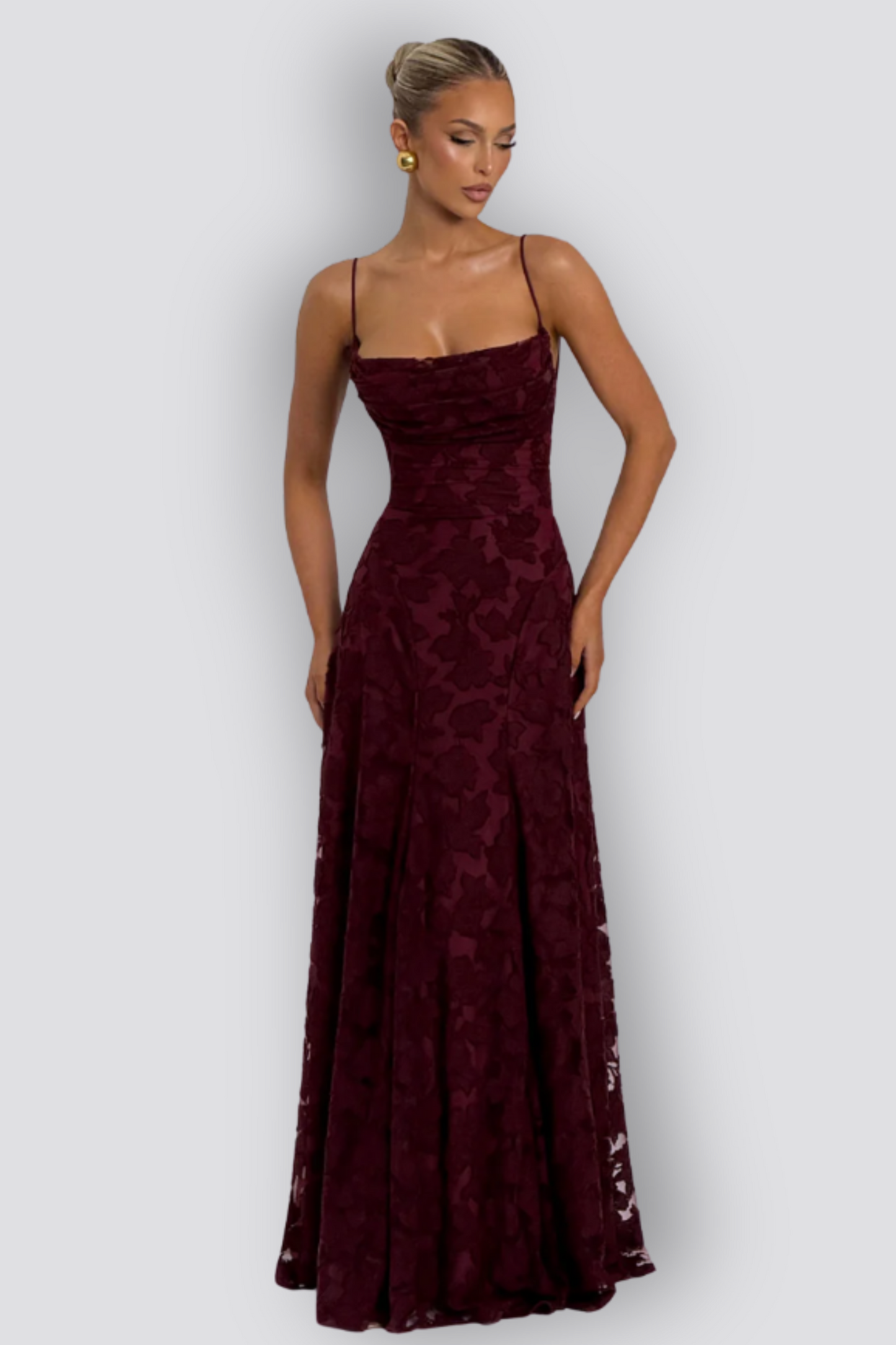 Daisy Maxi Dress - Cherry