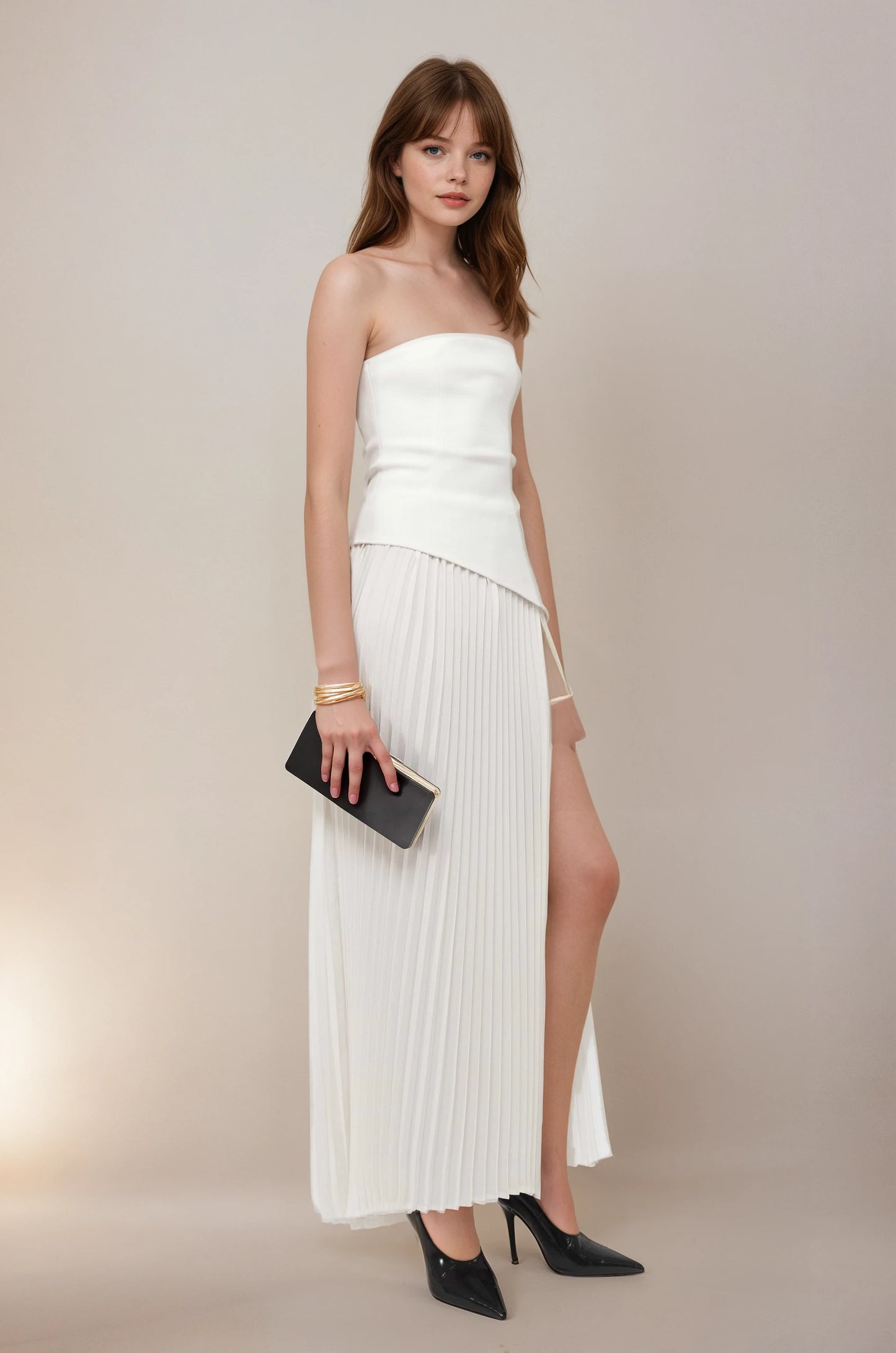 Ivory Rhythm Dress - White