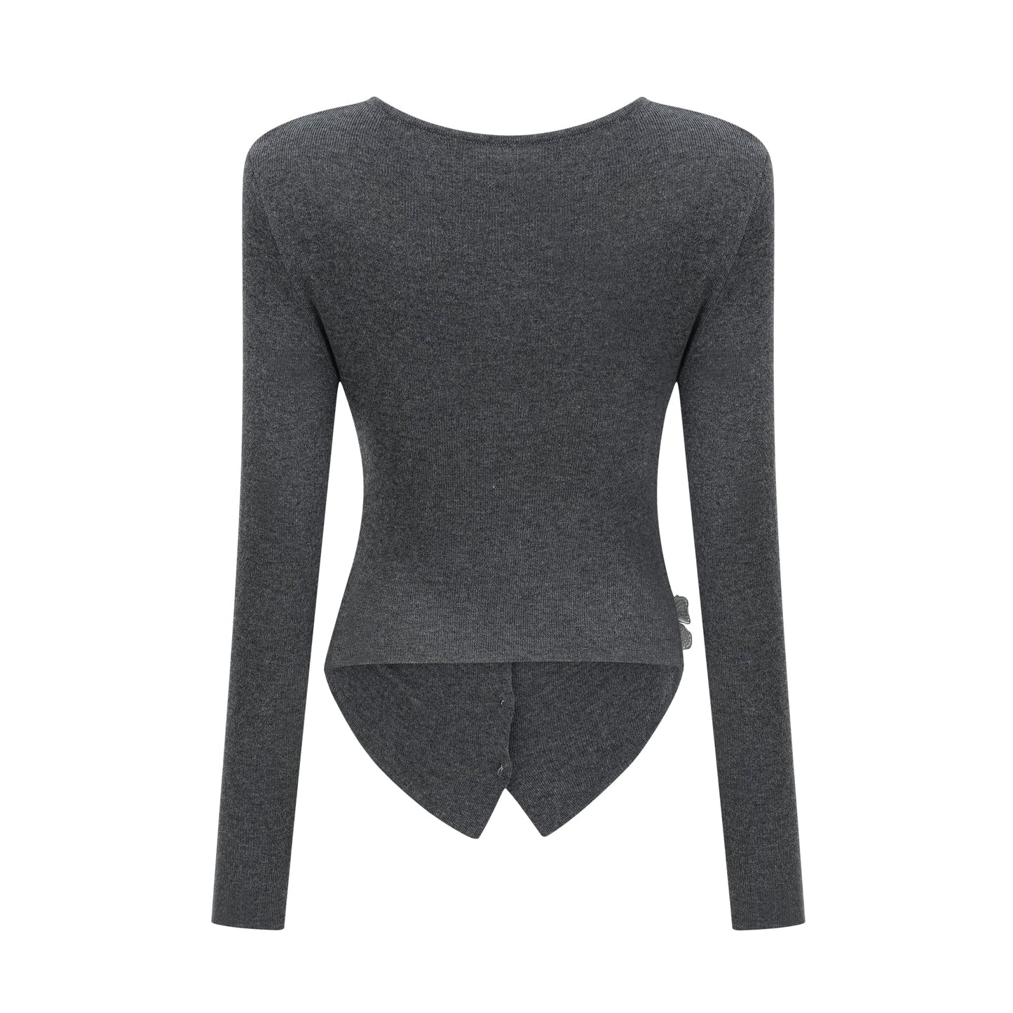 Anastasie grey sequined butterfly-motif cardigan