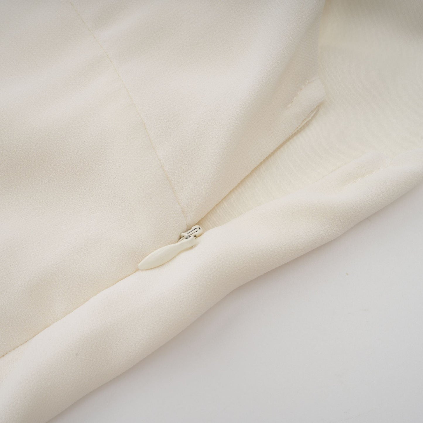 Blanche White Embellished Pleated Two-Piece Jacket and Dress Set