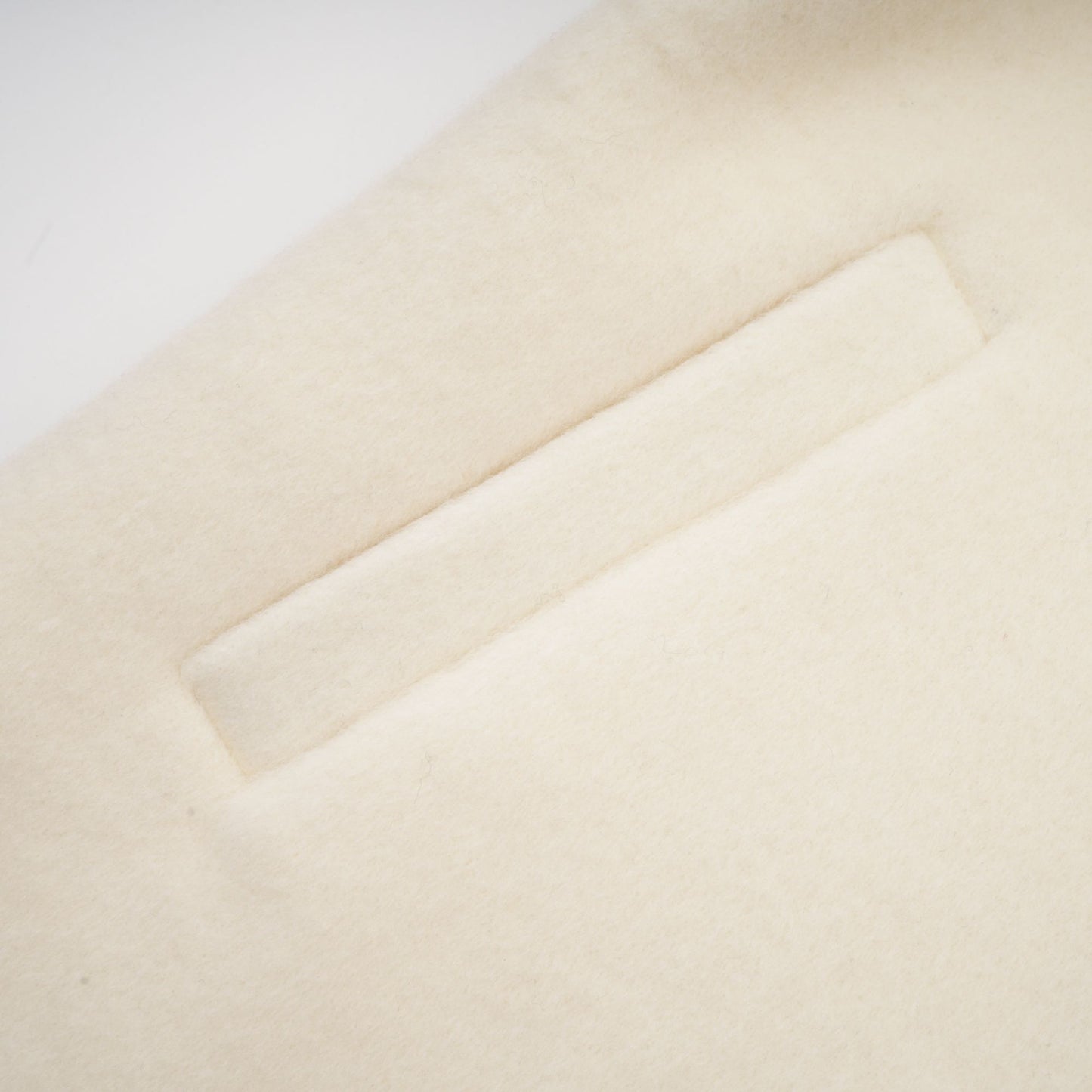 Frédérique white wool fur embellished coat