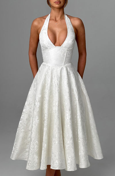Dream Midi Dress - white