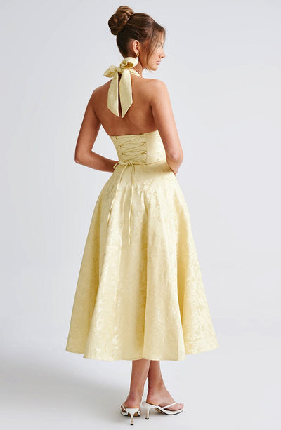 Dream Midi Dress - Yellow