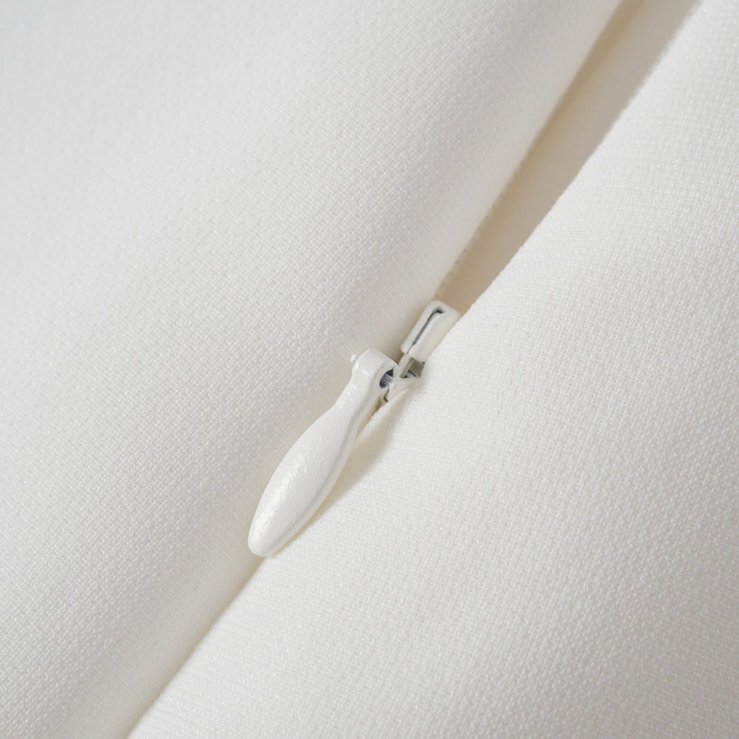 Adriana White Barrel Design Jacket & Skirt Set