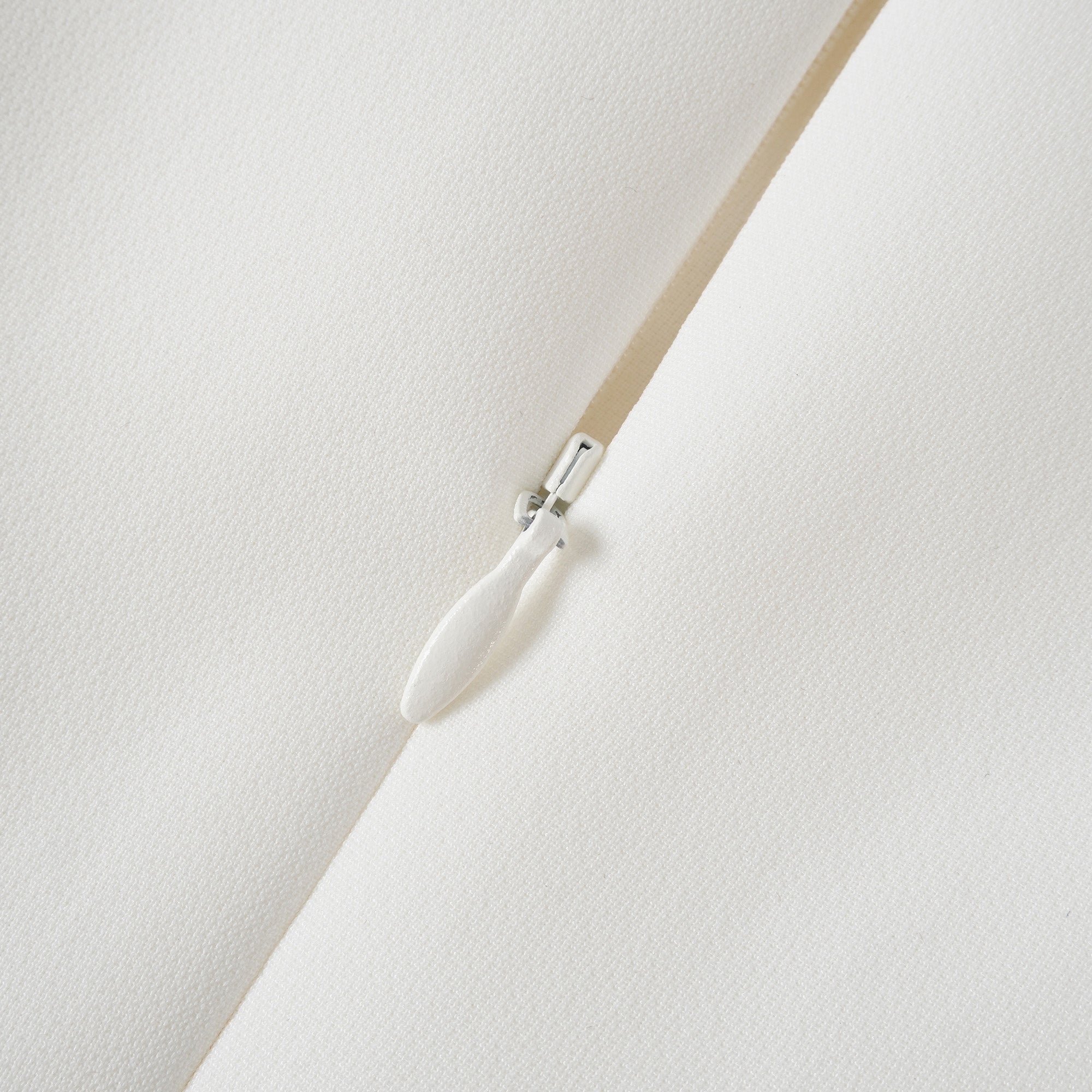 Adriana White Barrel Design Jacket & Skirt Set