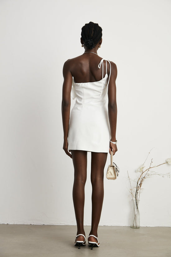 Liane White Floral Off-Shoulder Mini Dress