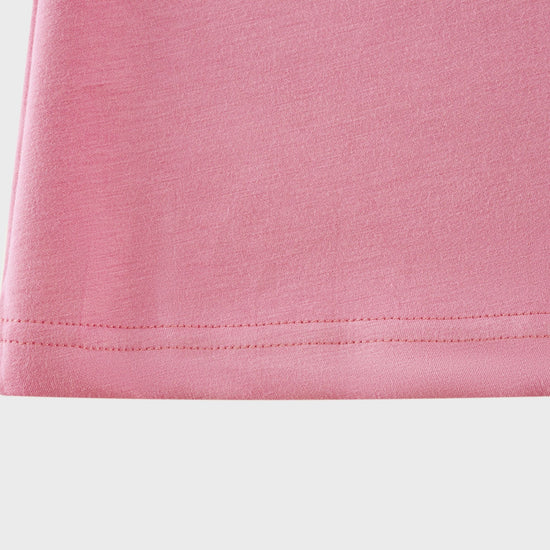 Magali Pink Sleeveless Maxi Dress with Faux Flower & Bow-Tie Embellishment