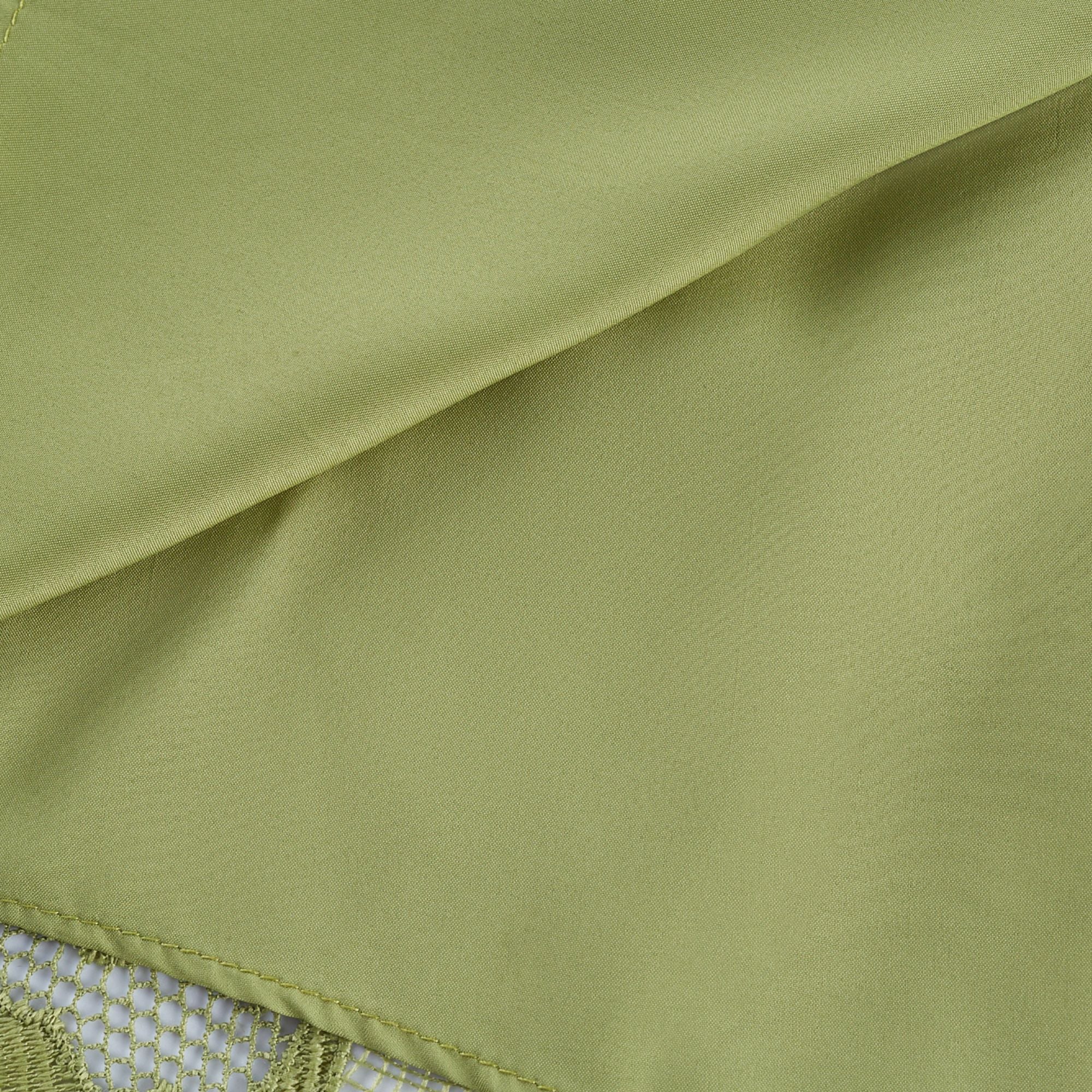 Inès lace floral embroidered cut-out midi dress in Green