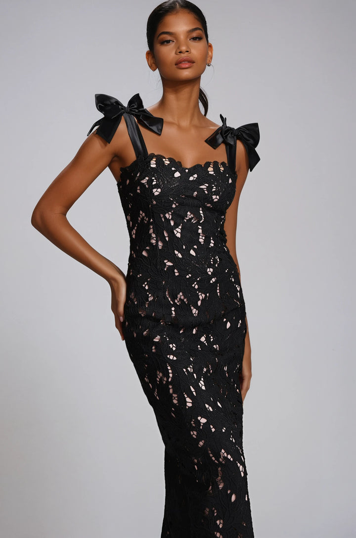Eternal Grace Maxi Dress - Black