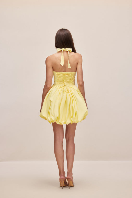 Frances Halter Neck Bubble Mini Dress