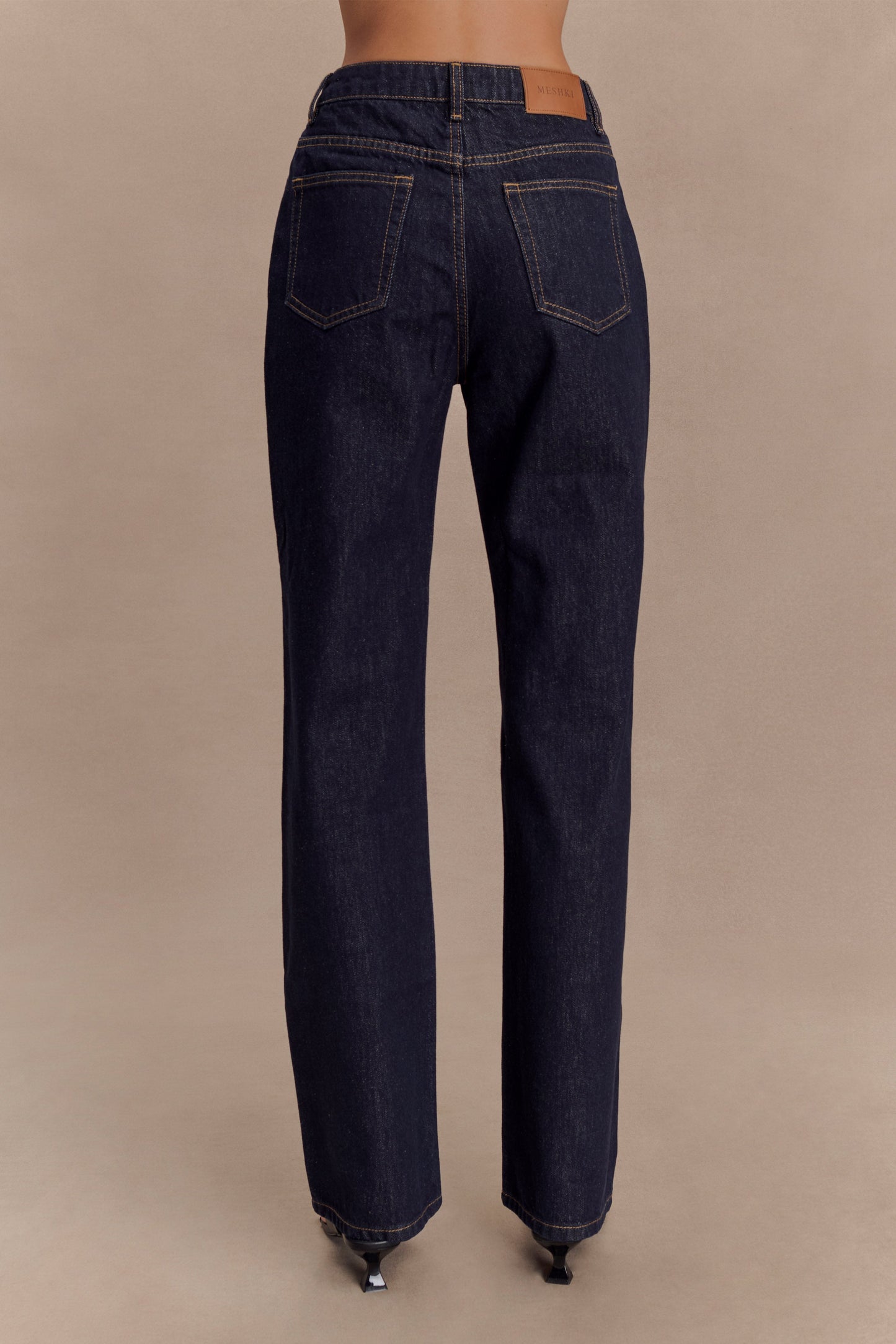 Mave : Sleeveless Buttoned Denim Top - Washed Indigo Blue