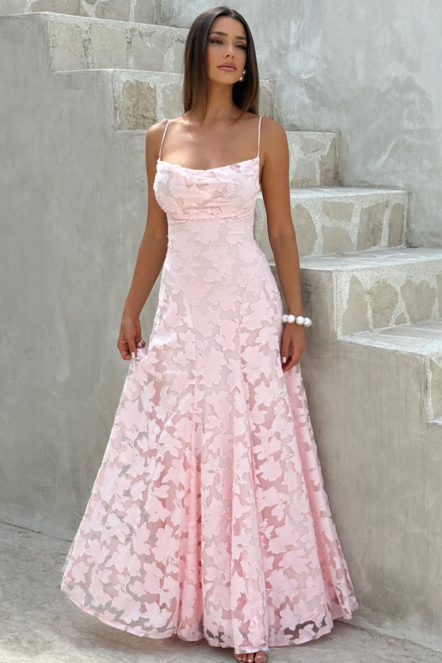 Daisy Maxi Dress - Blush Pink