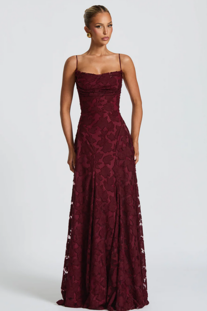 Daisy Maxi Dress - Cherry