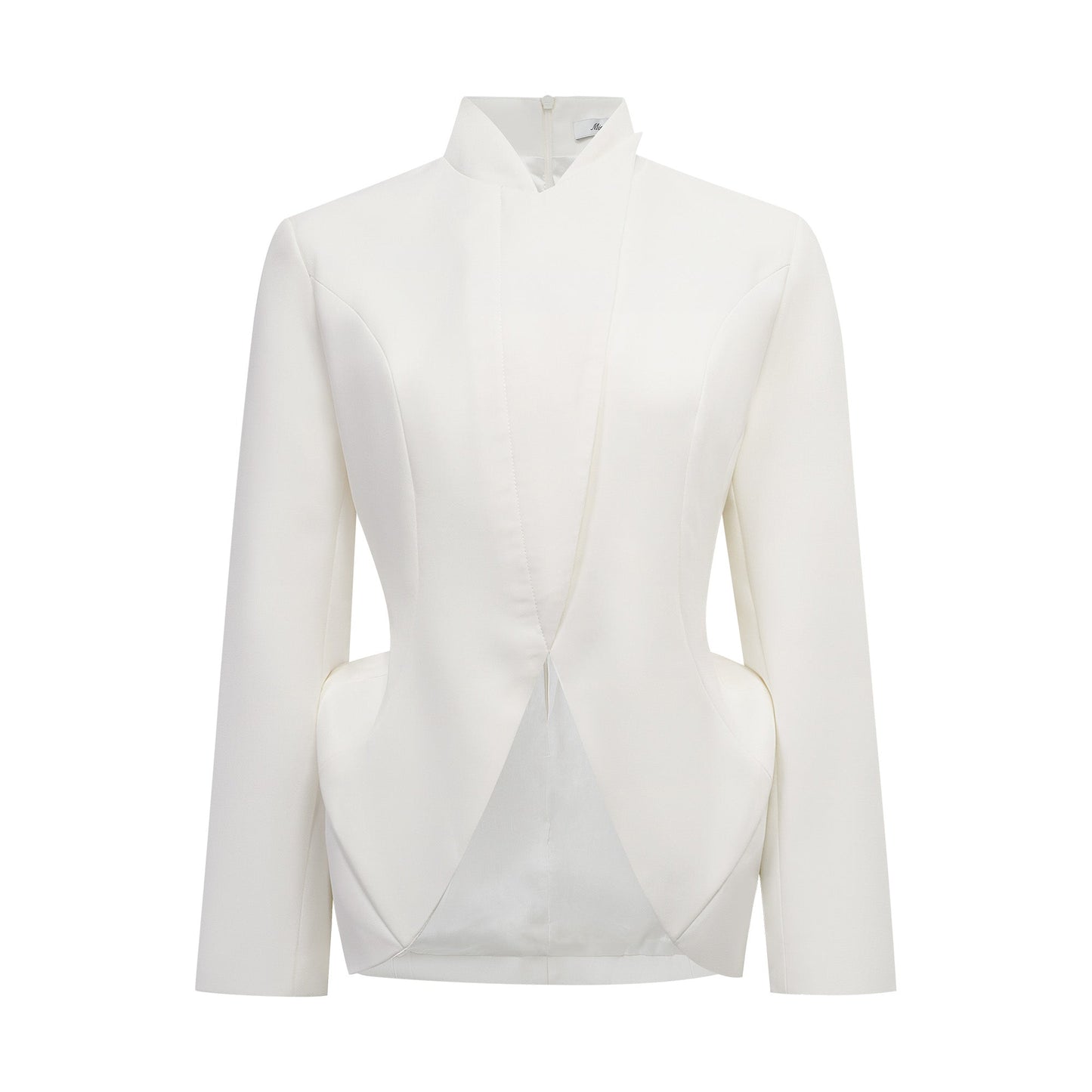 Adriana White Barrel Design Jacket & Skirt Set