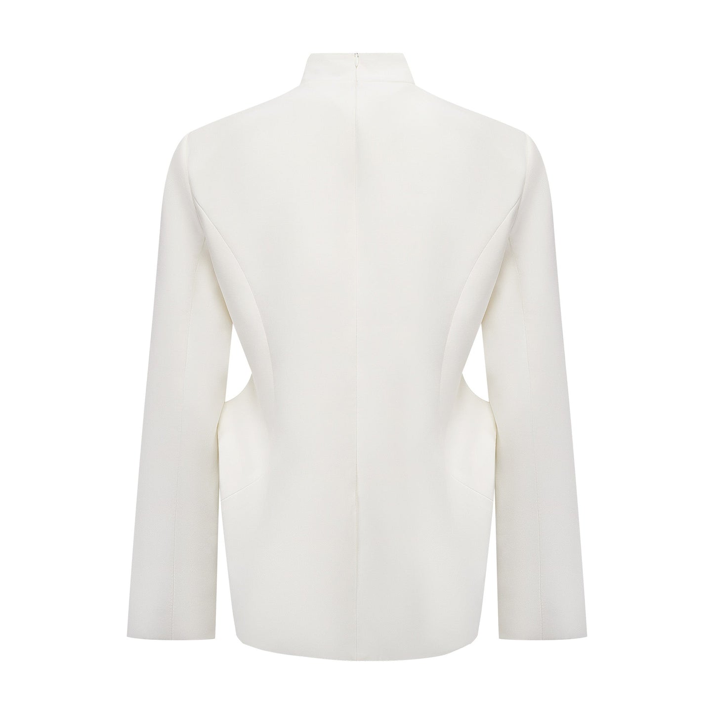 Adriana White Barrel Design Jacket & Skirt Set