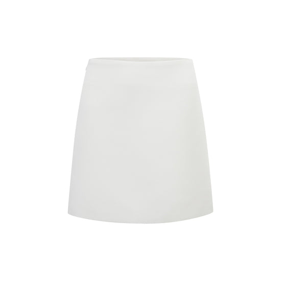 Adriana White Barrel Design Jacket & Skirt Set