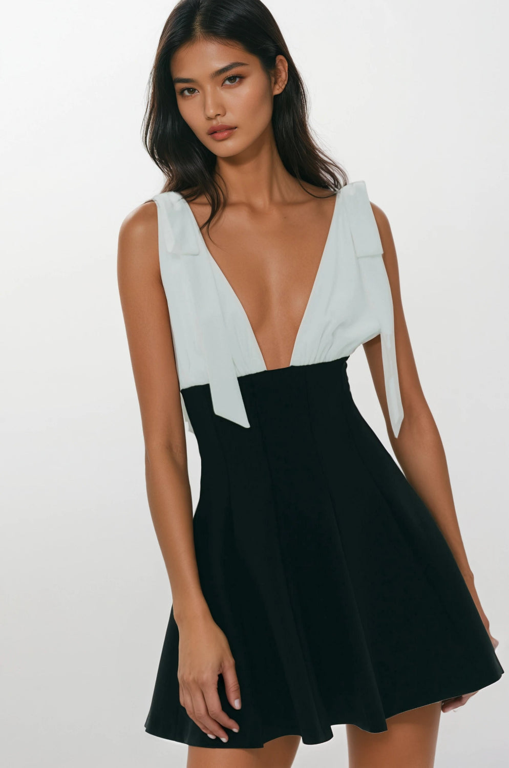 Black & White Mini Dress