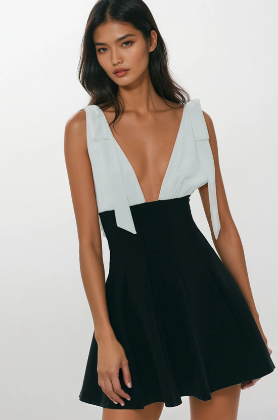 Black & White Mini Dress