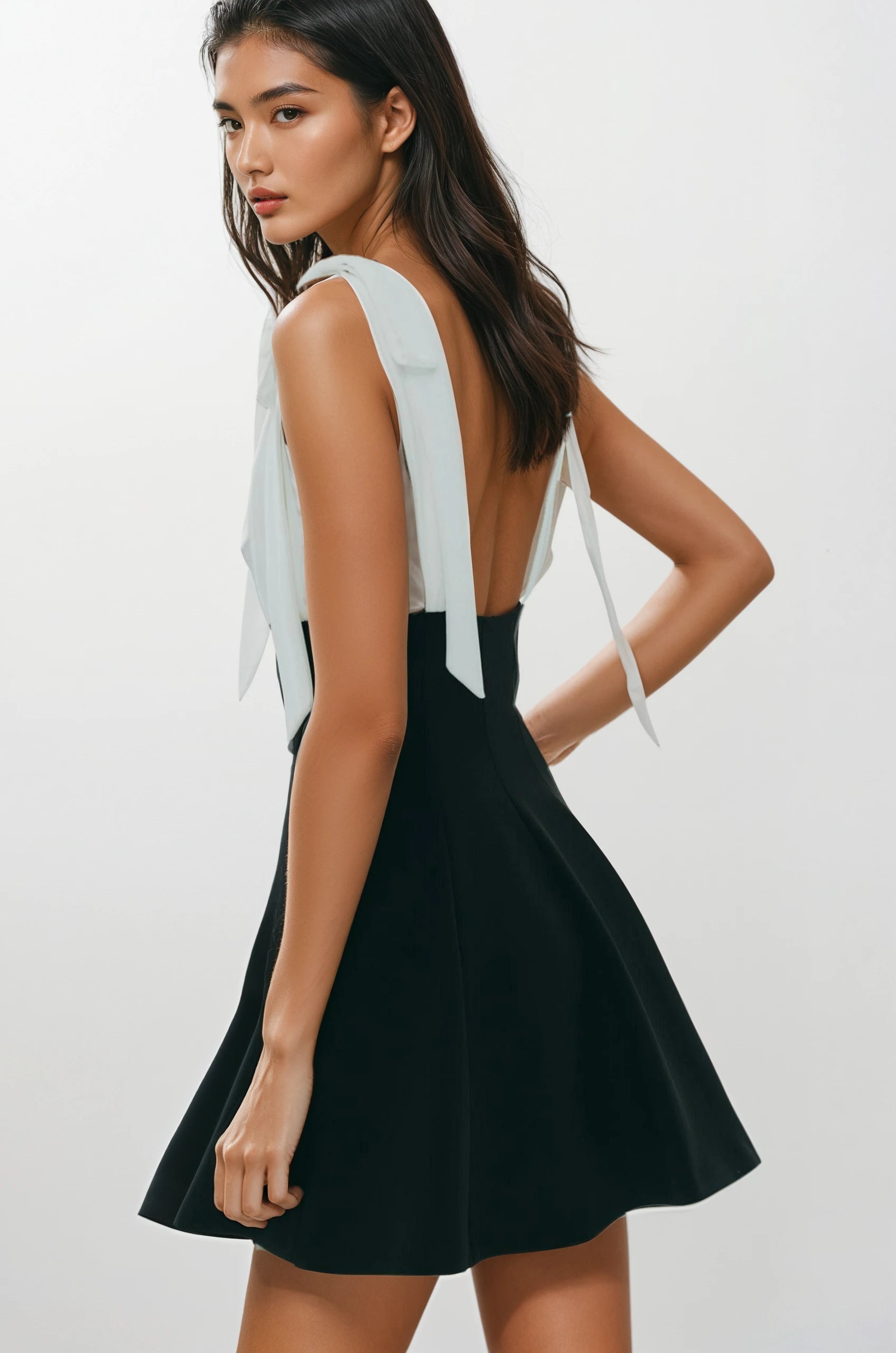 Black & White Mini Dress