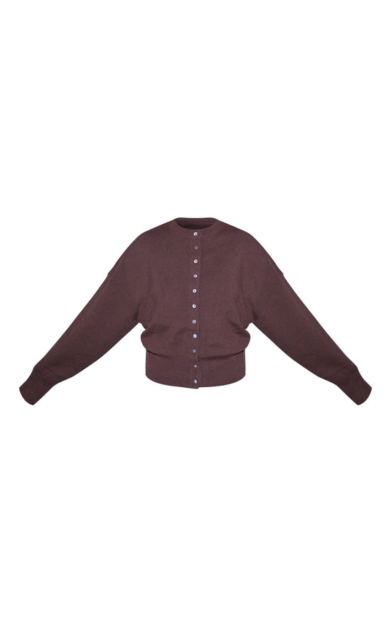 Wine Compact Knit Cardigan image 5