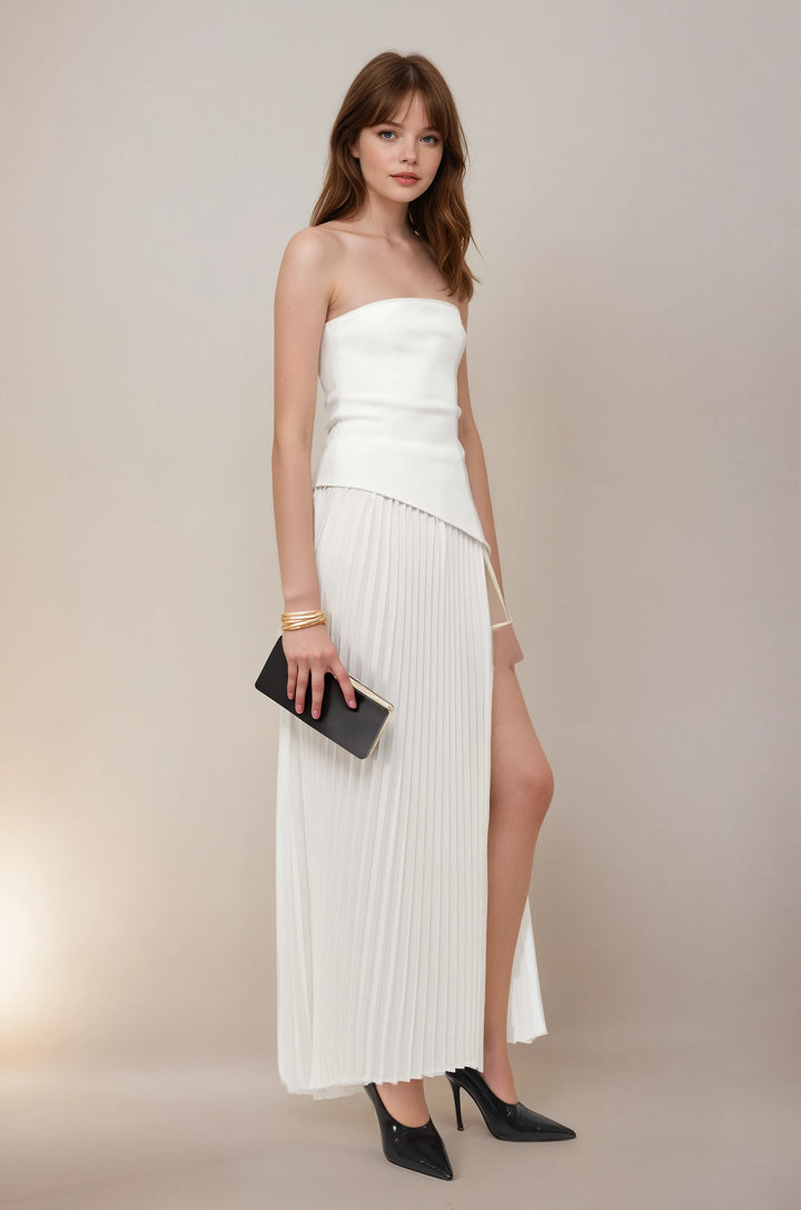 Ivory Rhythm Dress - White