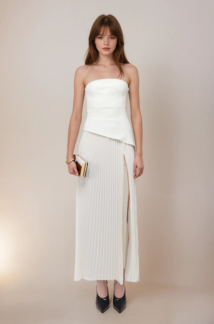 Ivory Rhythm Dress - White