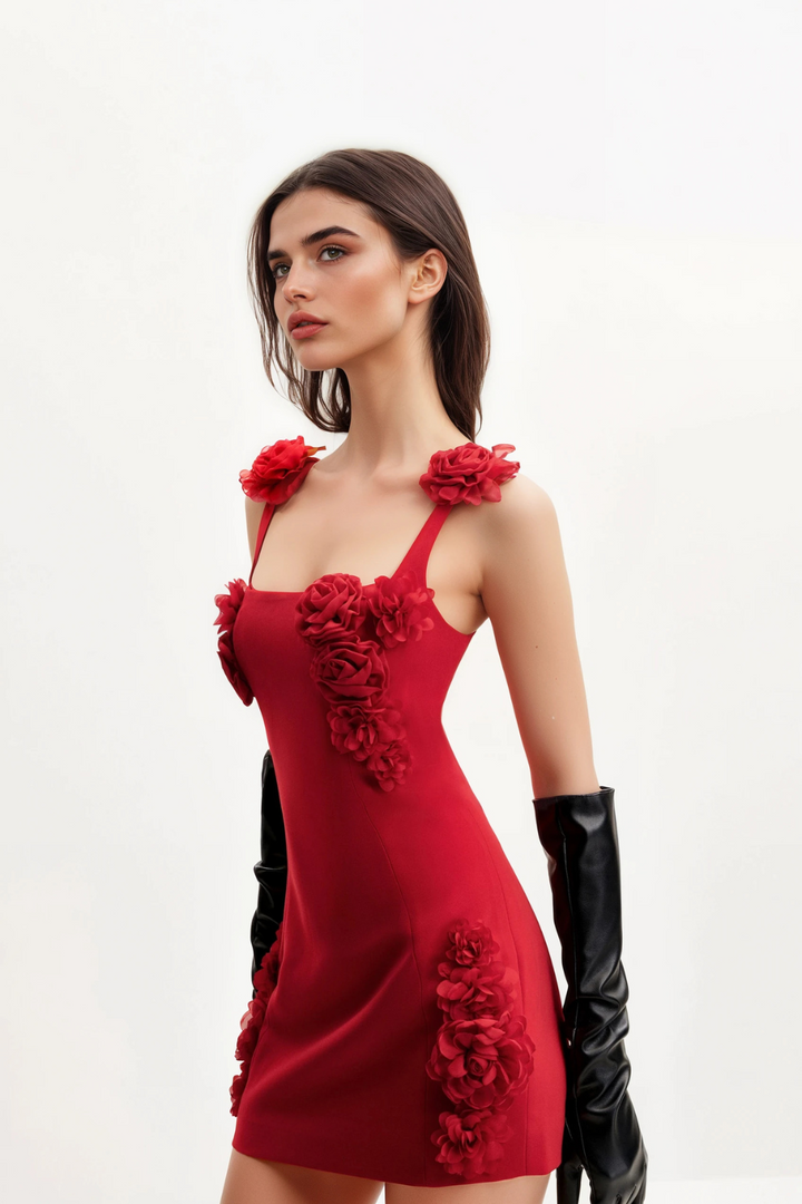 Kaya Mini Dress Red