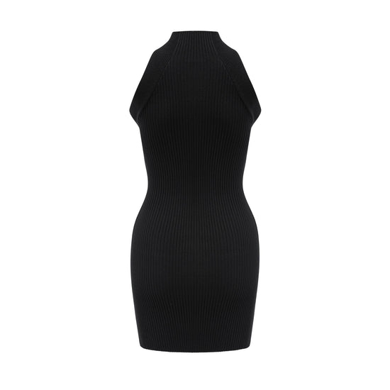 Émilie twist-detail cut-out mini dress