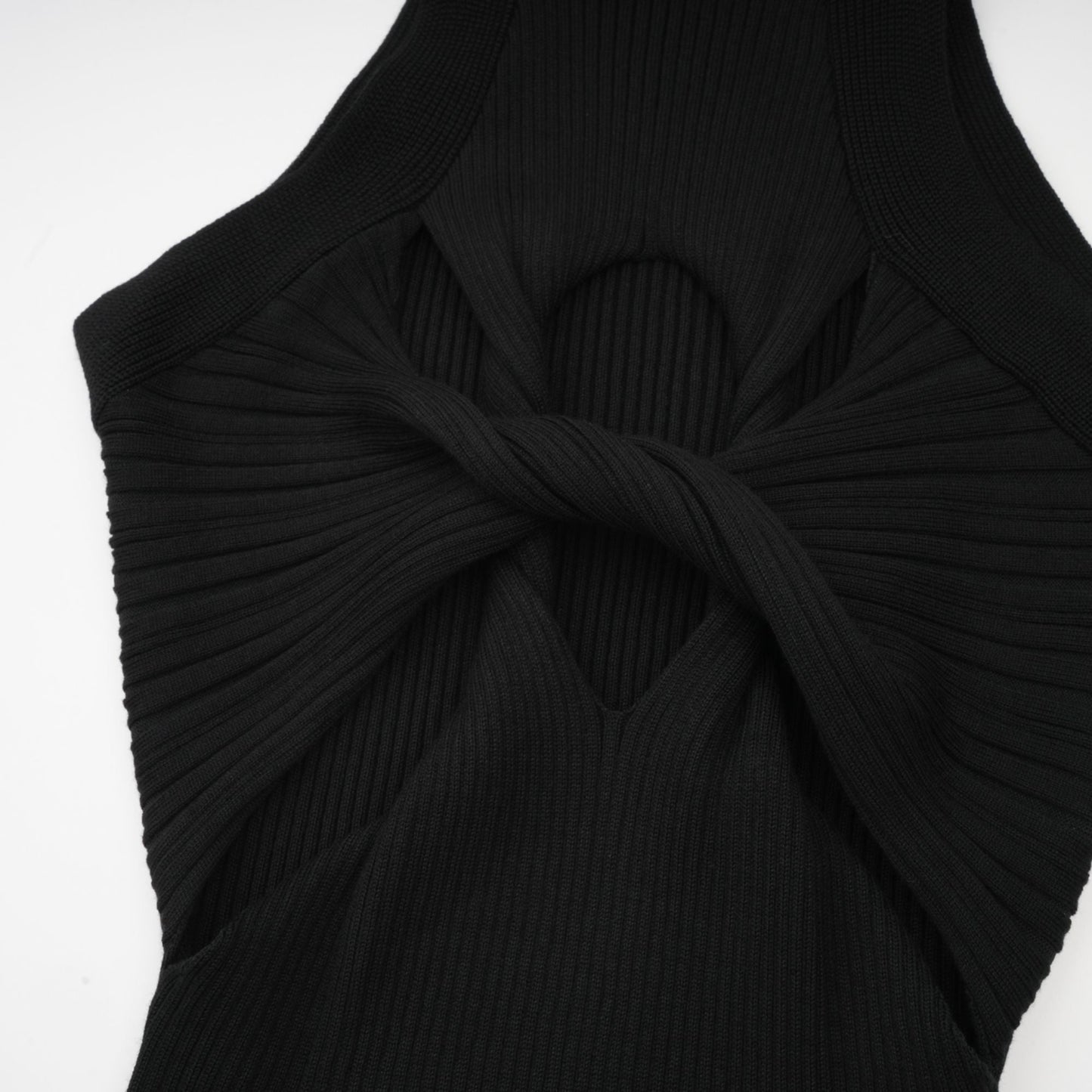 Émilie twist-detail cut-out mini dress