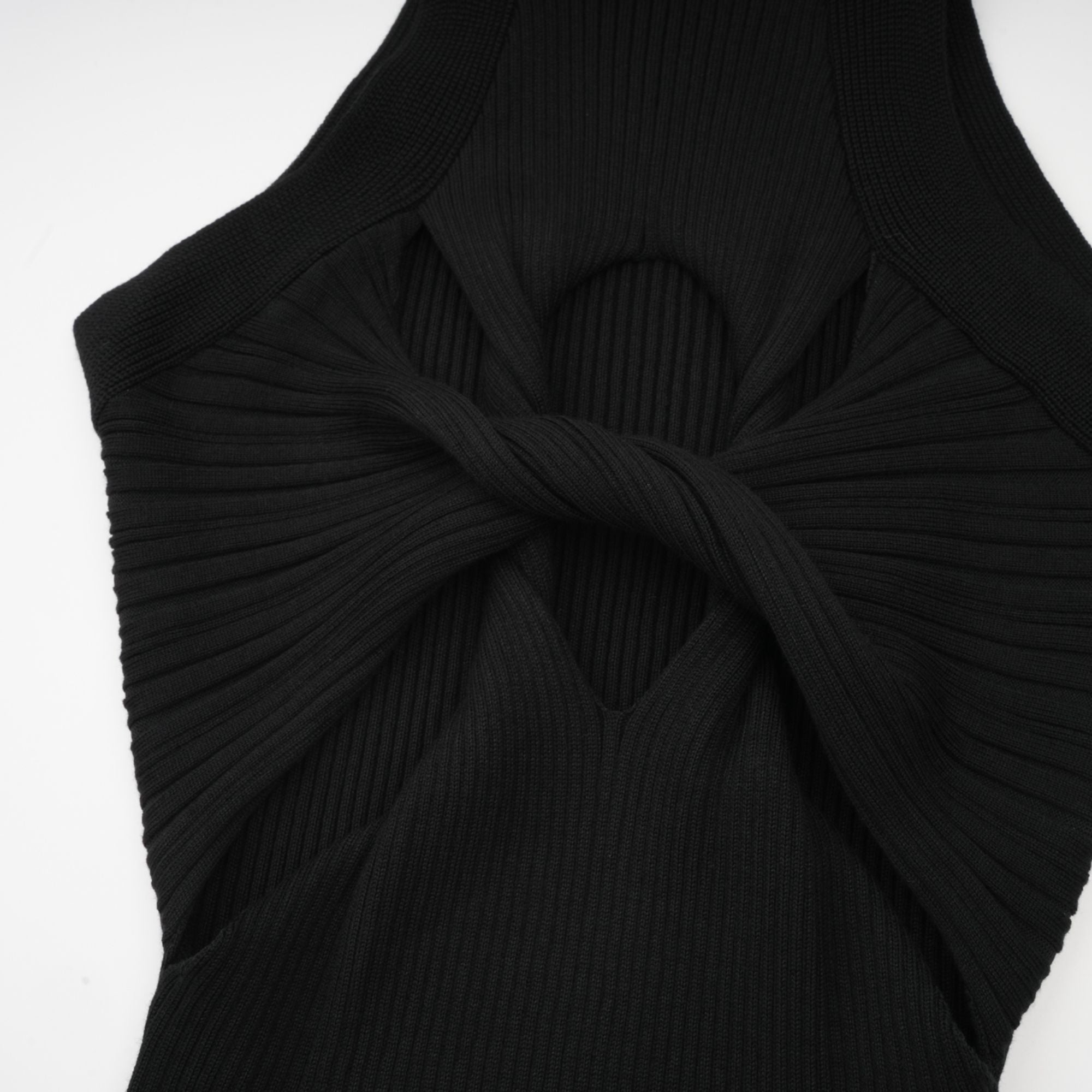 Émilie twist-detail cut-out mini dress