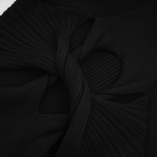 Émilie twist-detail cut-out mini dress