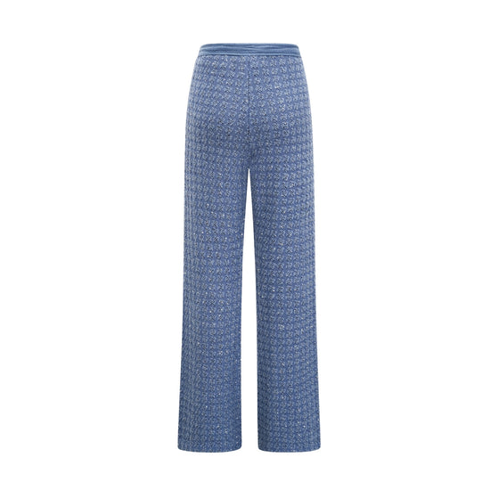 Ghislaine sequin-embellished jacket & trousers matching set