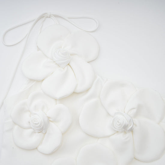 Liane White Floral Off-Shoulder Mini Dress