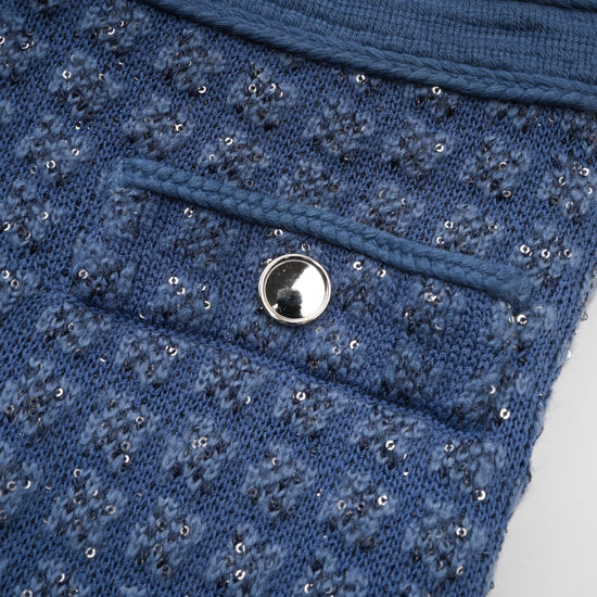 Ghislaine sequin-embellished jacket & trousers matching set