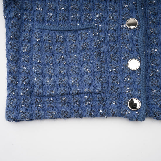 Ghislaine sequin-embellished jacket & trousers matching set