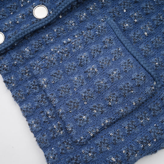 Ghislaine sequin-embellished jacket & trousers matching set