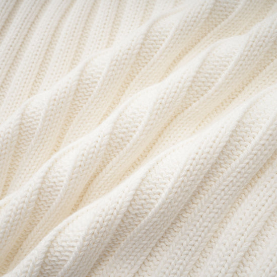 Laetiecia faux-fur ribbed-knit jacket