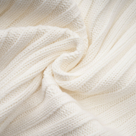 Laetiecia faux-fur ribbed-knit jacket