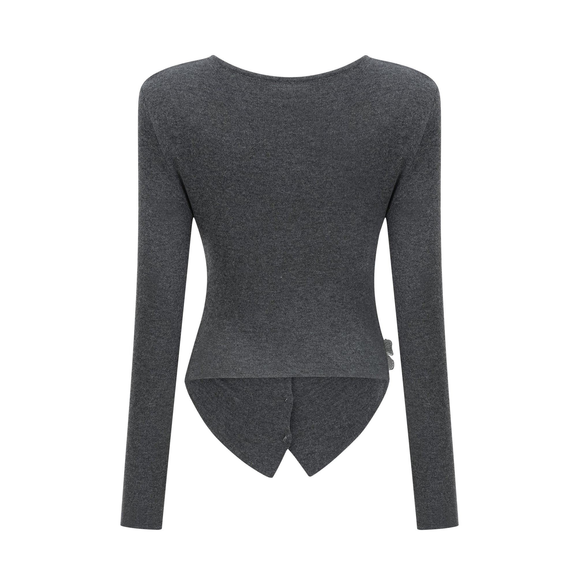 Anastasie grey sequined butterfly-motif cardigan