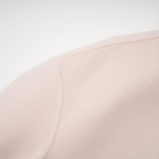 Vienne pink diagonal-placket short coat