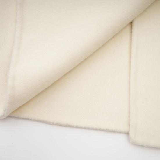 Colette white wool fur bowknot coat