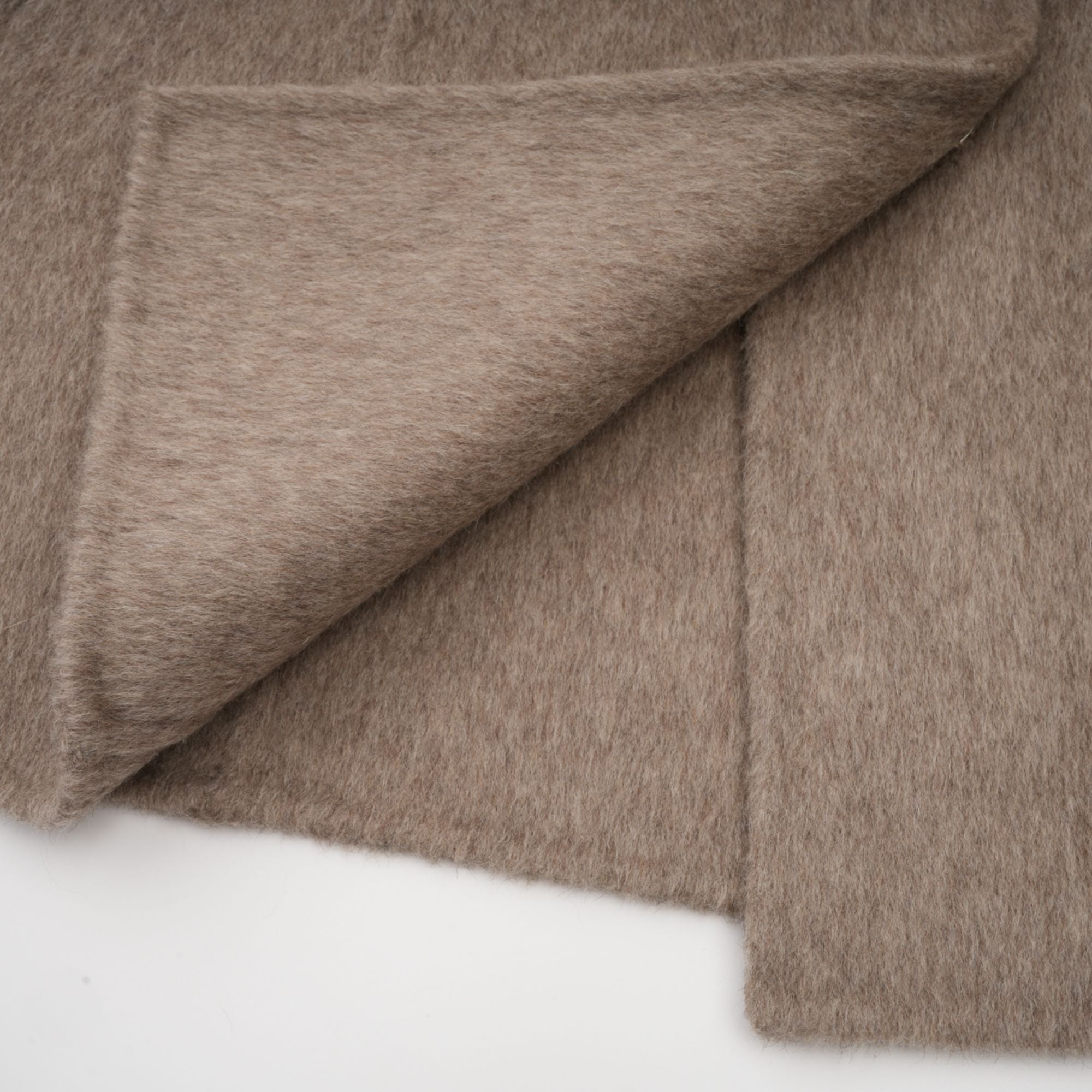 Chloris wool fur belted cape coat