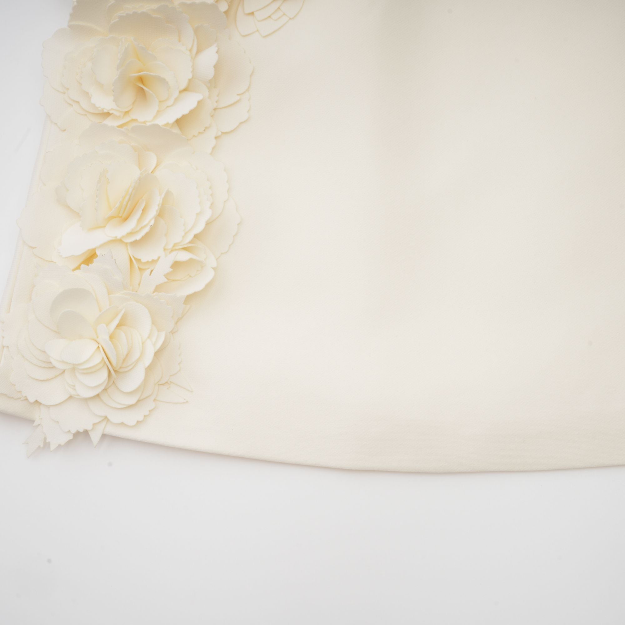 Vivien floral-appliqué jacket & skirt matching set