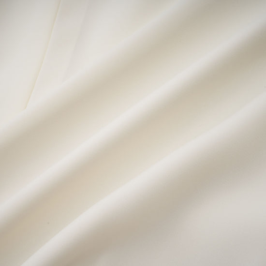 Blanche White Embellished Pleated Two-Piece Jacket and Dress Set