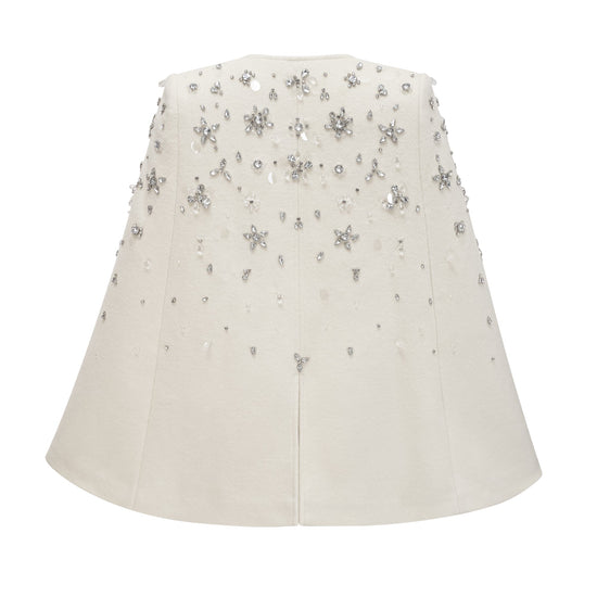Éléonore embellished cape-design jacket