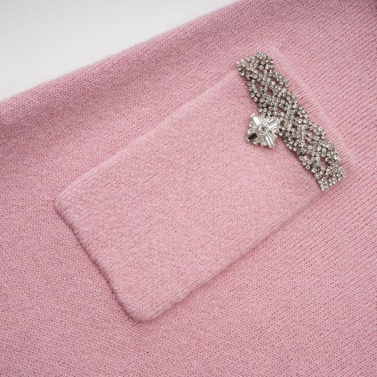 Renée pink embellished jacket & skirt matching set